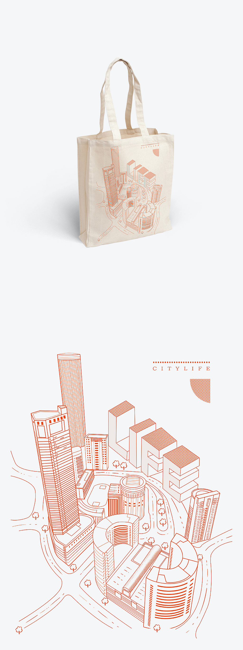 帆布袋插画设计