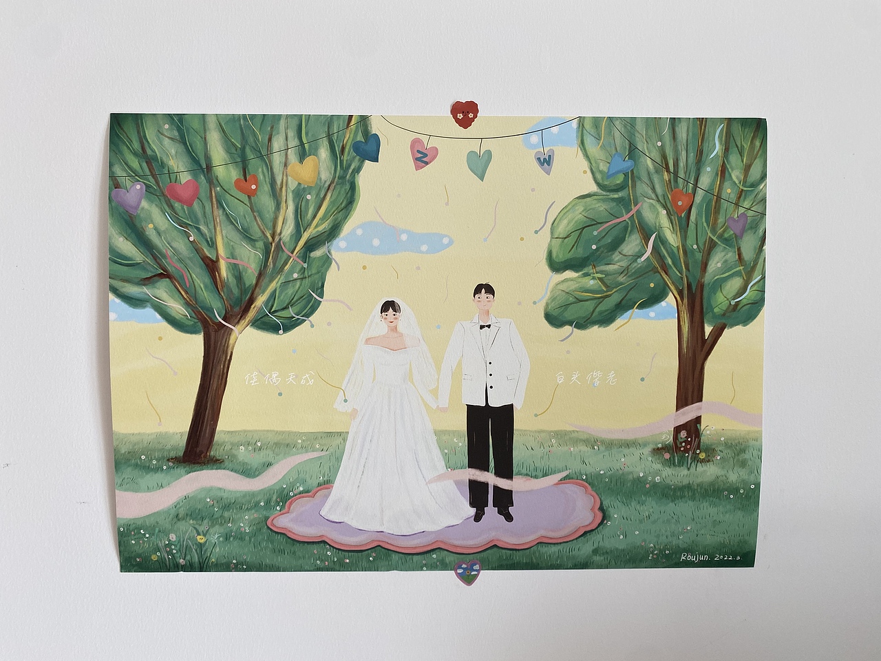 「闺蜜的婚礼」婚纱照 我画的~