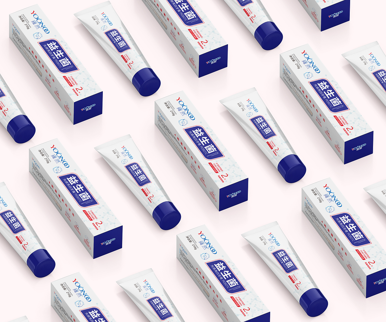 益生菌光感亮白牙膏