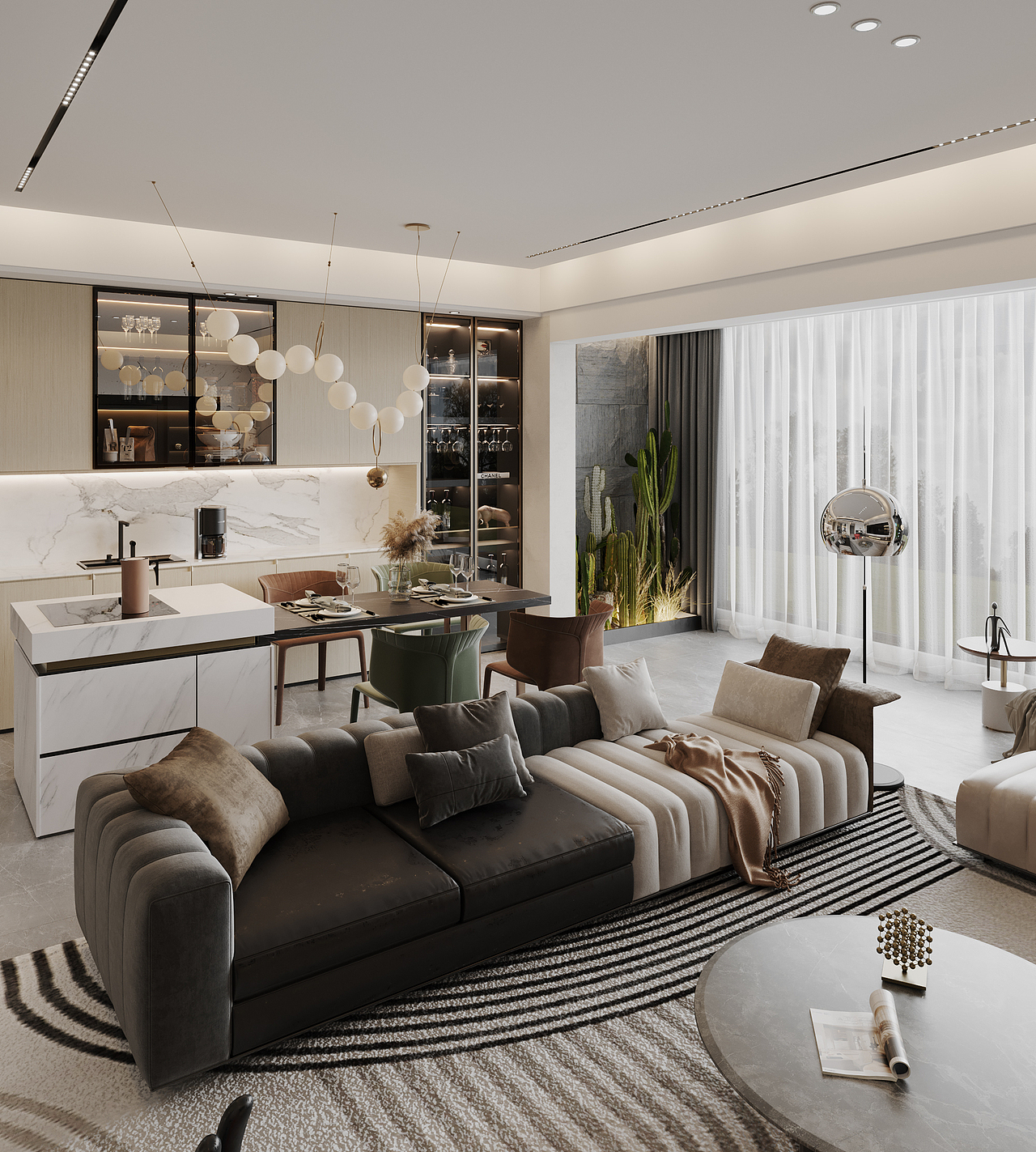 鸿烨表现 | 现代轻奢 效果图