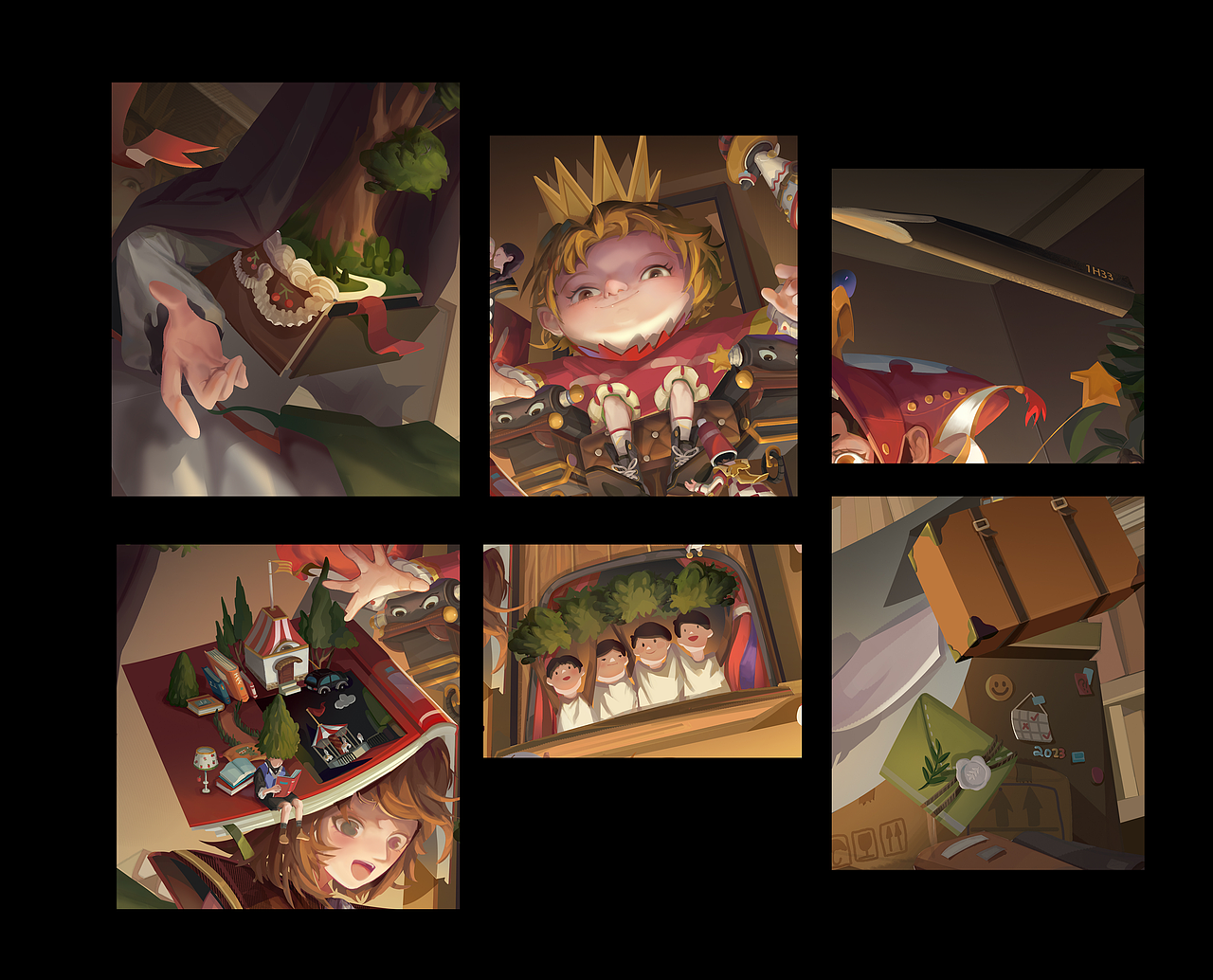 个人插画作品《箱子》p1（图ZMzMxMzM4NjQ4） - 商业插画 - 站酷设计师一黄三三原创素材 - 站酷ZCOOL