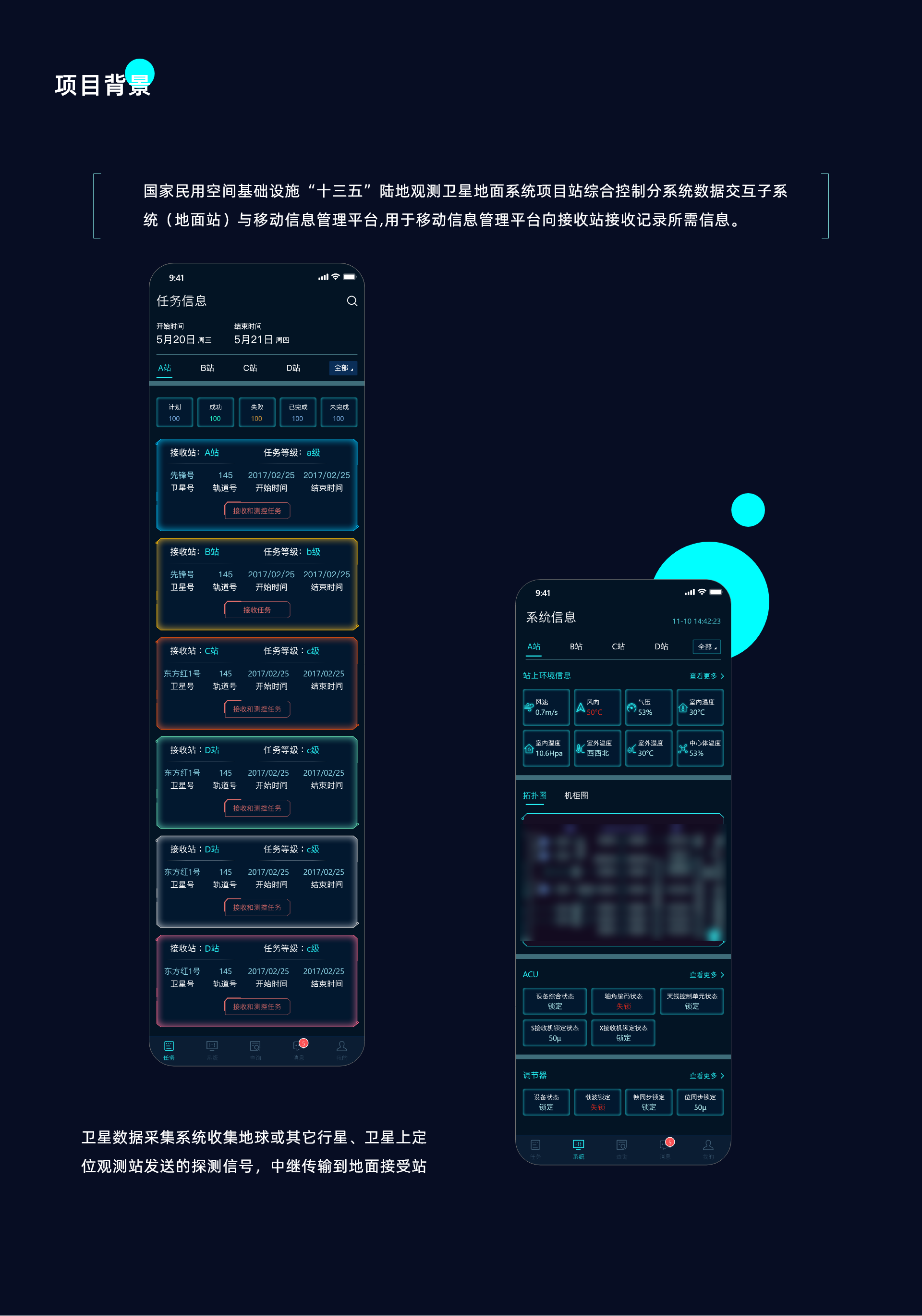 航天地面站信息管理app（图ZMjk4ODIzNDMy） - APP界面 - 站酷设计师一只松鼠a原创素材 - 站酷ZCOOL
