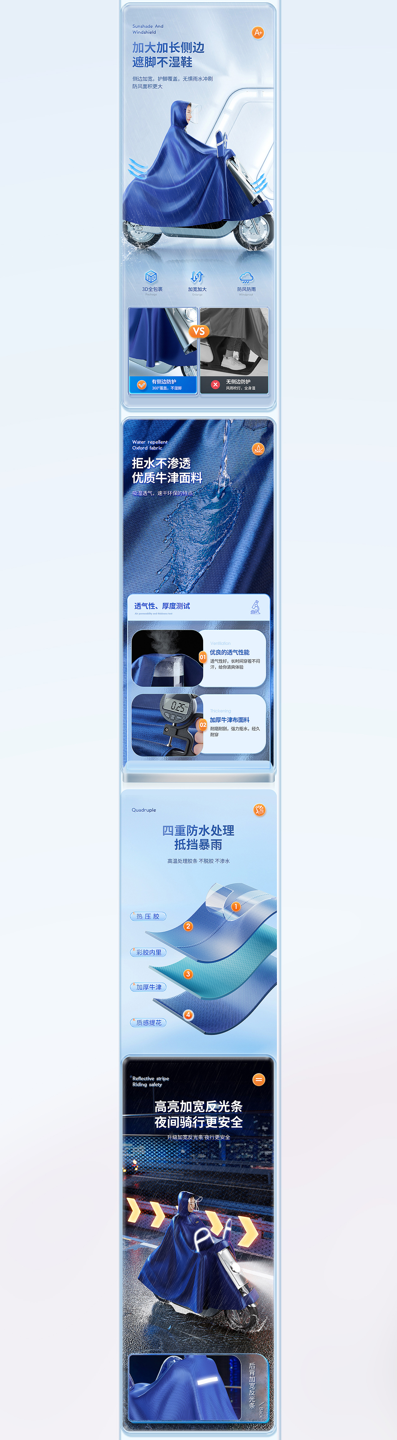 雨衣 天堂品牌 详情页设计建模策划合成