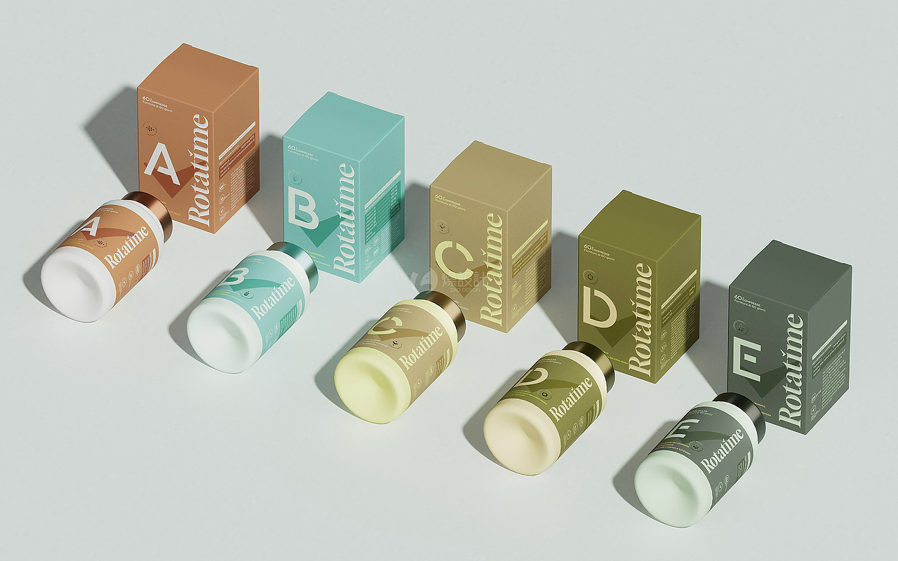 Rotatime感受生活年轻态丨膳食补剂品牌设计全案（图ZMzI3ODI3ODA0） - 包装 - 站酷设计师Art_aden原创素材 - 站酷ZCOOL
