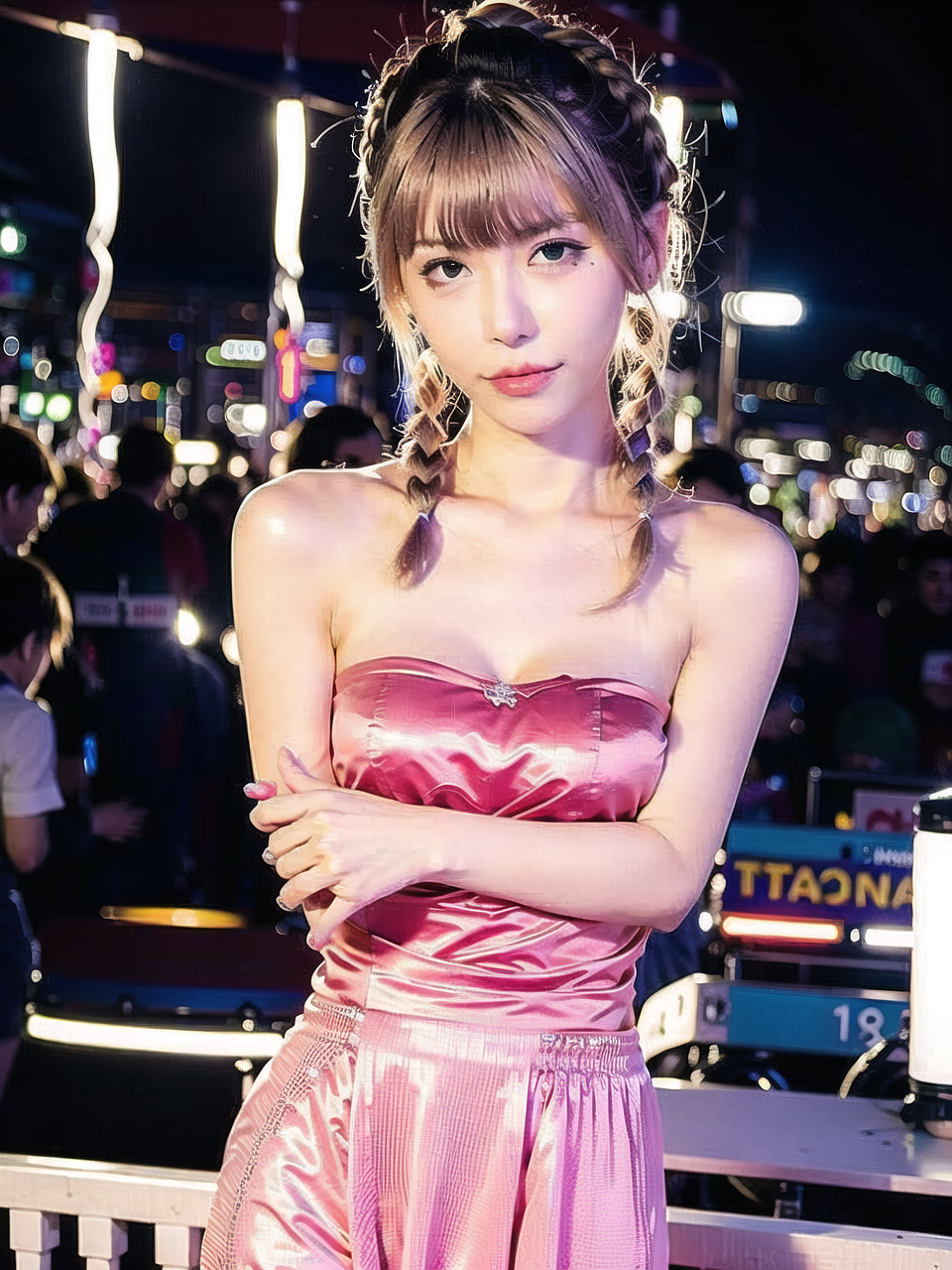 AI画了几个动漫周姐controlnet 动作插件测试