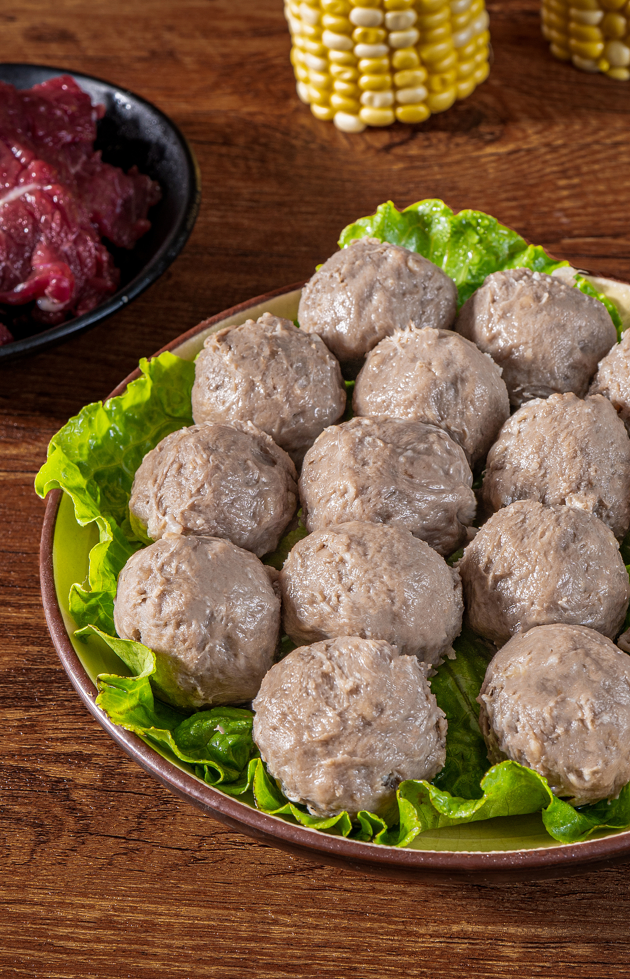 百分之100%纯牛肉制作的牛肉丸 潮汕牛肉丸