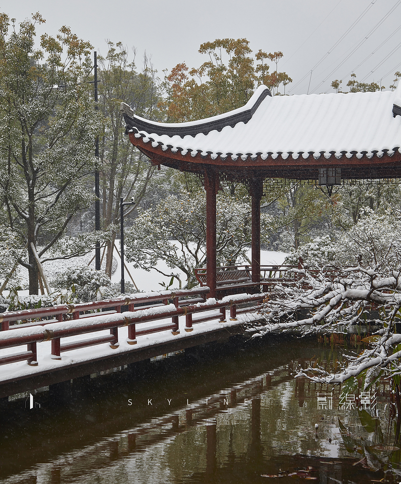 园林拍摄|建筑地产商业摄影|美成仙境的长沙星河湾雪景