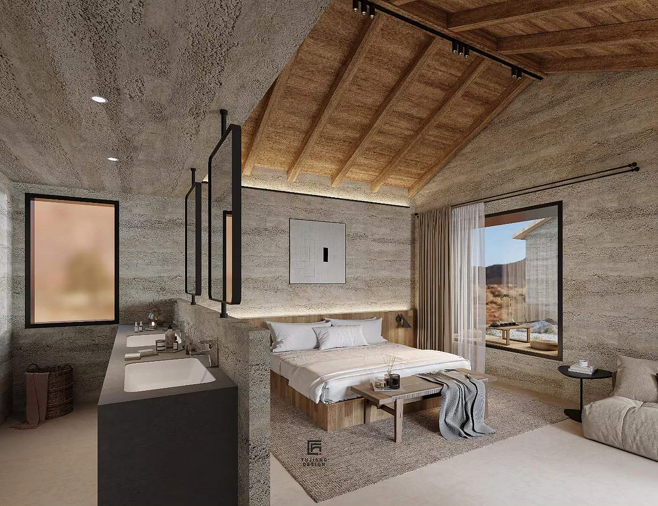 工装民宿设计案例丨宁静惬意的避世之所（图ZMzY1NzMyNzE2） - 酒店餐饮设计 - 站酷设计师爱设计的初初吖原创素材 - 站酷ZCOOL