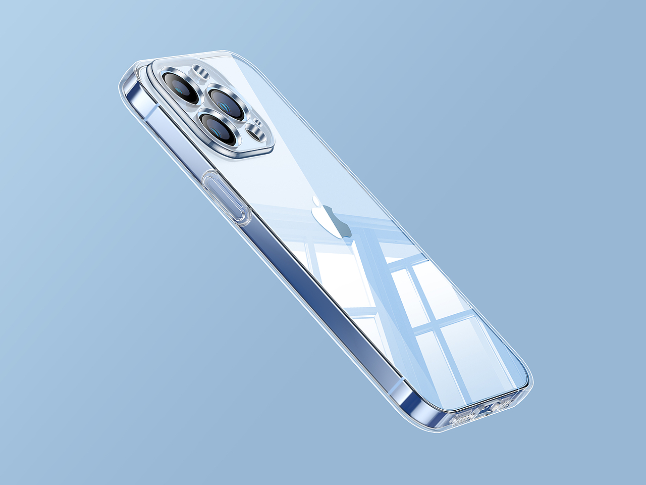 【Keyshot—苹果13Pro透明壳-Q1】 Render（图ZMzI3NjA2MTM2） - 产品 - 站酷设计师月京舞梨原创素材 - 站酷ZCOOL