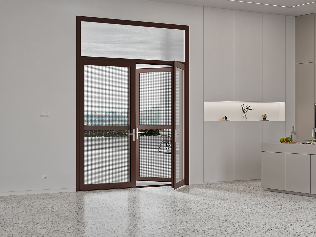 现代门窗效果图