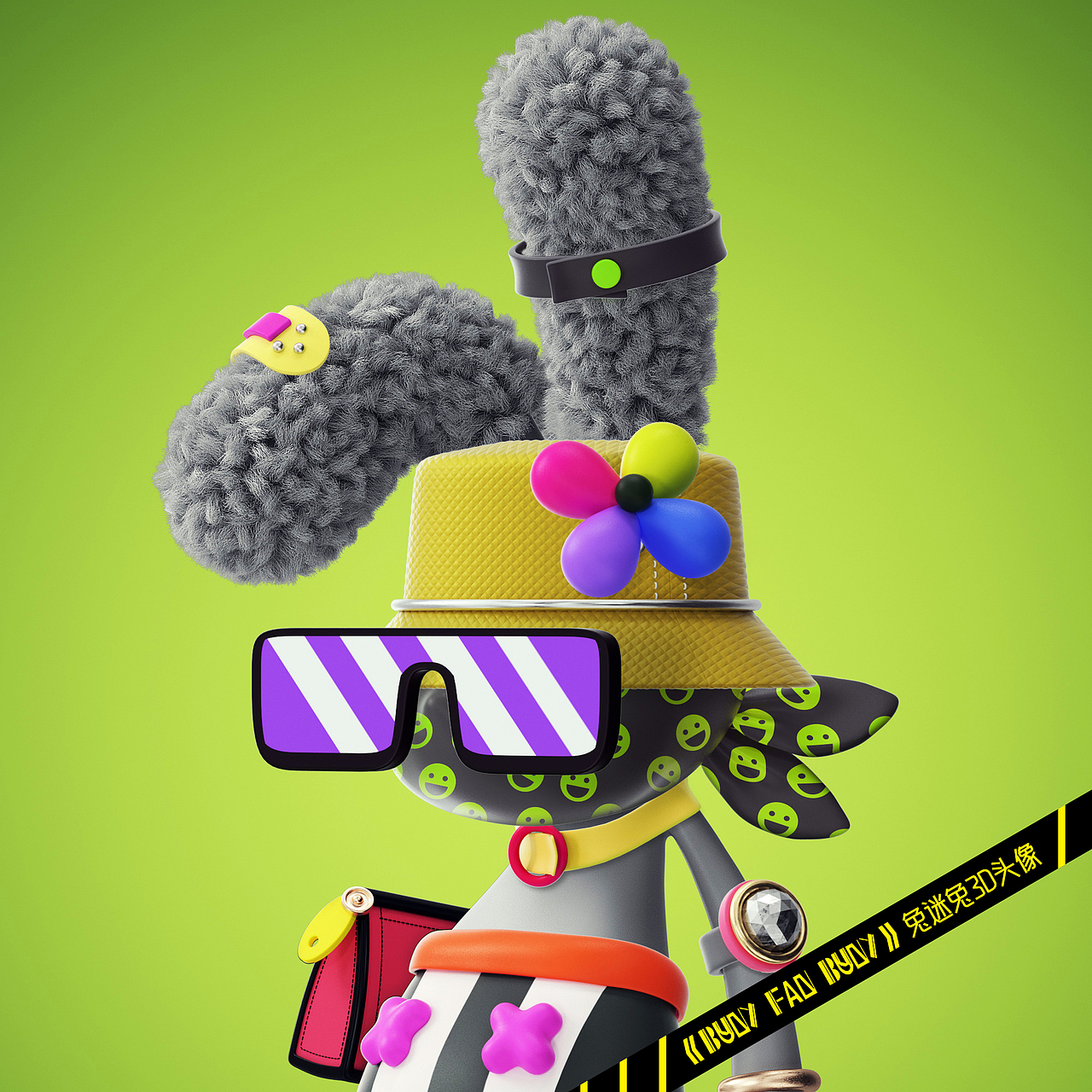 《BUNY FAN BUNY》兔迷兔3D头像【第二弹】（图ZMzA5OTk5OTQw） - 人物/生物 - 站酷设计师某童鞋原创素材 - 站酷ZCOOL