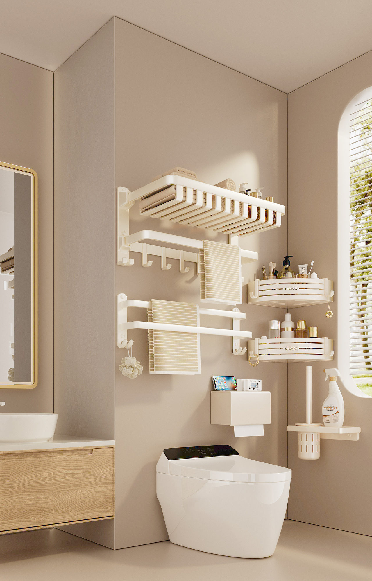 厕所置物架以及纸巾盒渲染（图ZMzY3MDg1MjEy） - 产品 - 站酷设计师Vec灬樊凡原创素材 - 站酷ZCOOL