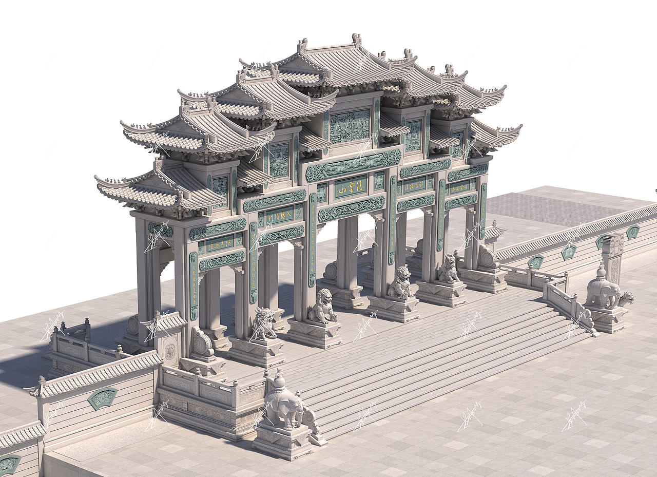 3D 建筑模型（图ZMzM5MTAzNTQ0） - 建筑/空间 - 站酷设计师渴求的世界原创素材 - 站酷ZCOOL