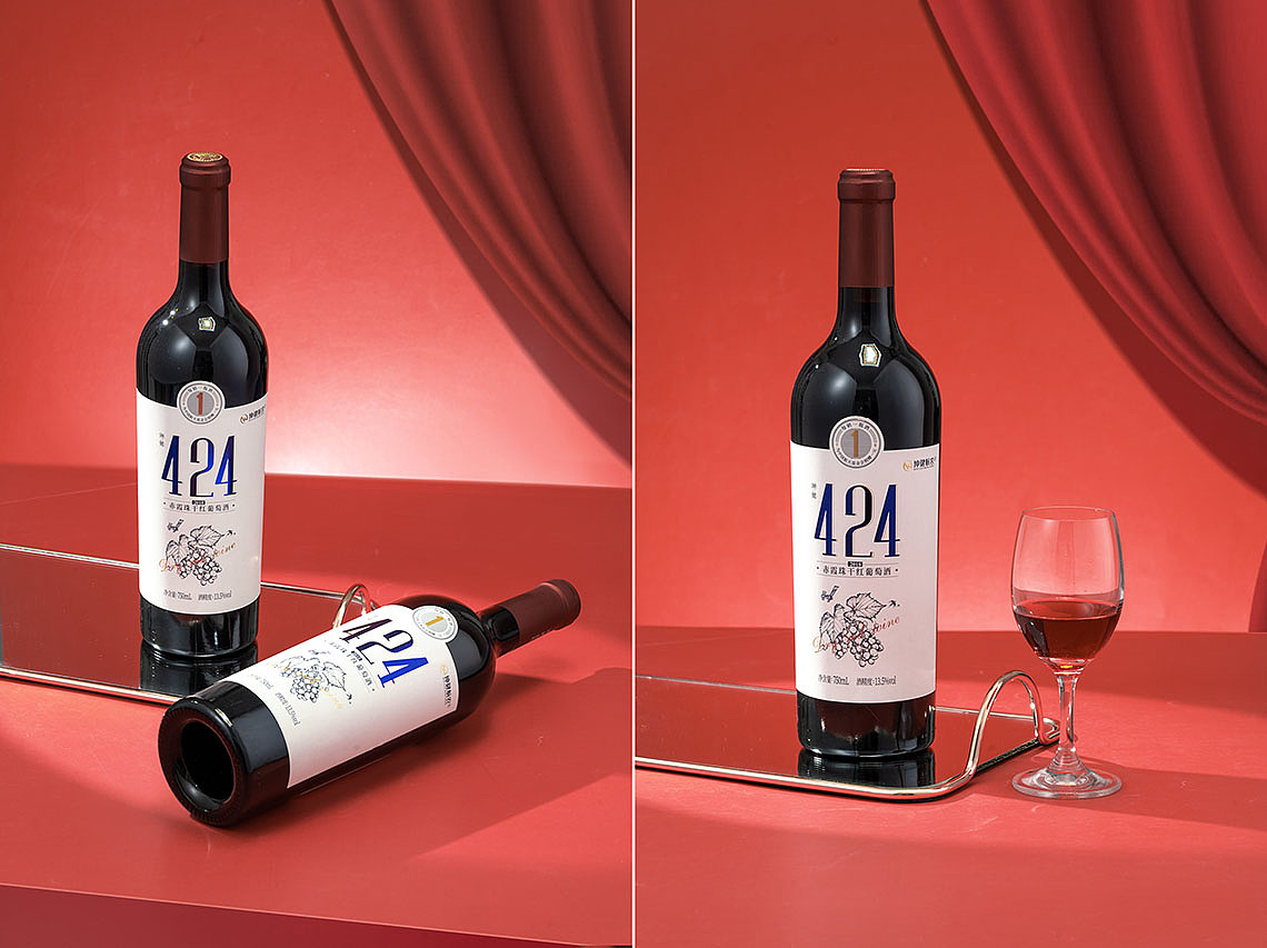 张家口424葡萄酒品牌包装设计（图ZMzYwODM5ODc2） - 包装 - 站酷设计师西安包装设计公司原创素材 - 站酷ZCOOL