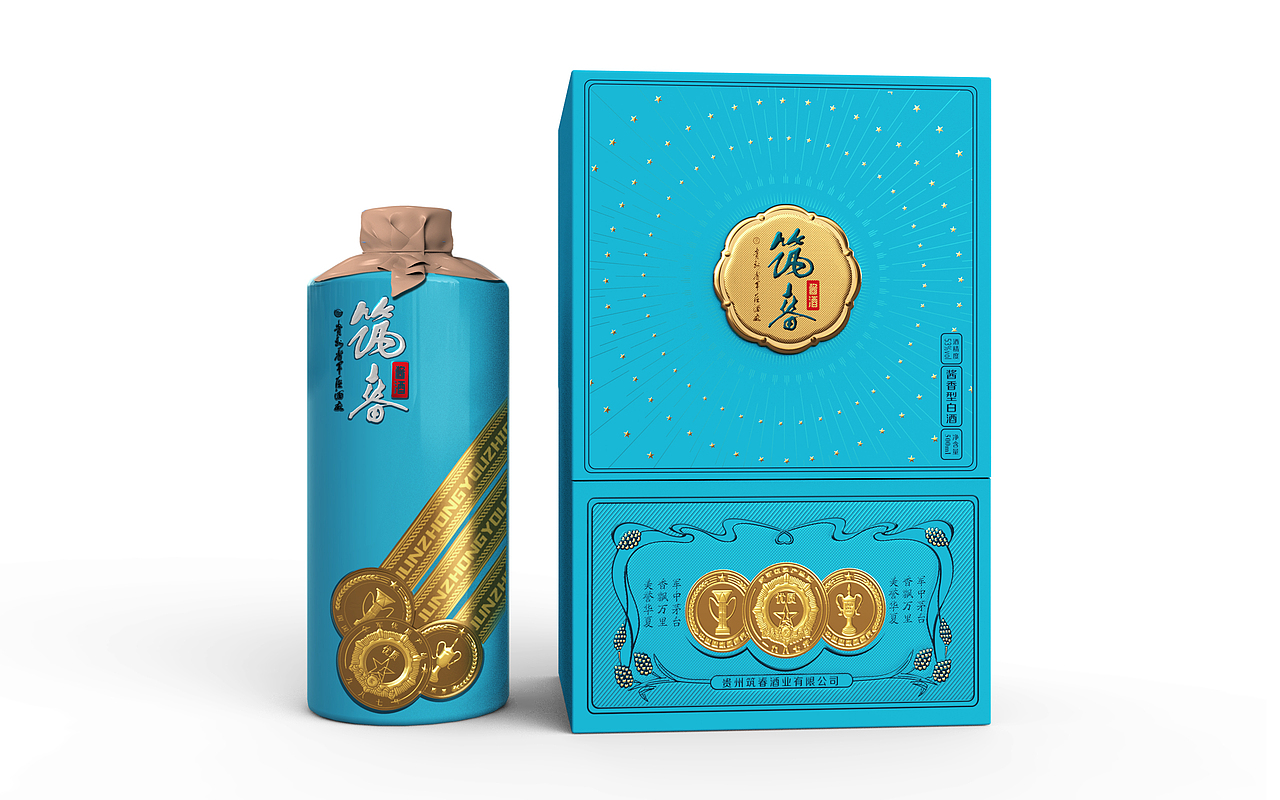 白酒包装设计（筑春）（图ZMzMwNzExMjEy） - 包装 - 站酷设计师布凡包装设计原创素材 - 站酷ZCOOL