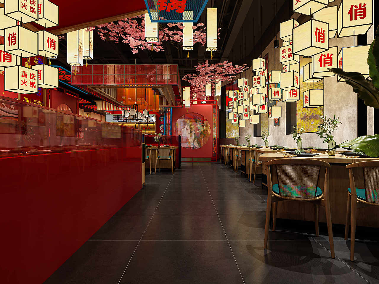 国潮火锅店设计