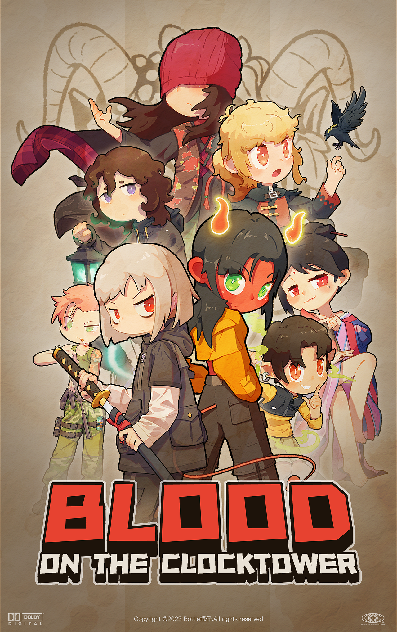 BLOOD ON THE CLOCKTOWER · 「暗流涌动」（图ZMzQxODA3OTEy） - 创作习作 - 站酷设计师Bottle瓶仔原创素材 - 站酷ZCOOL