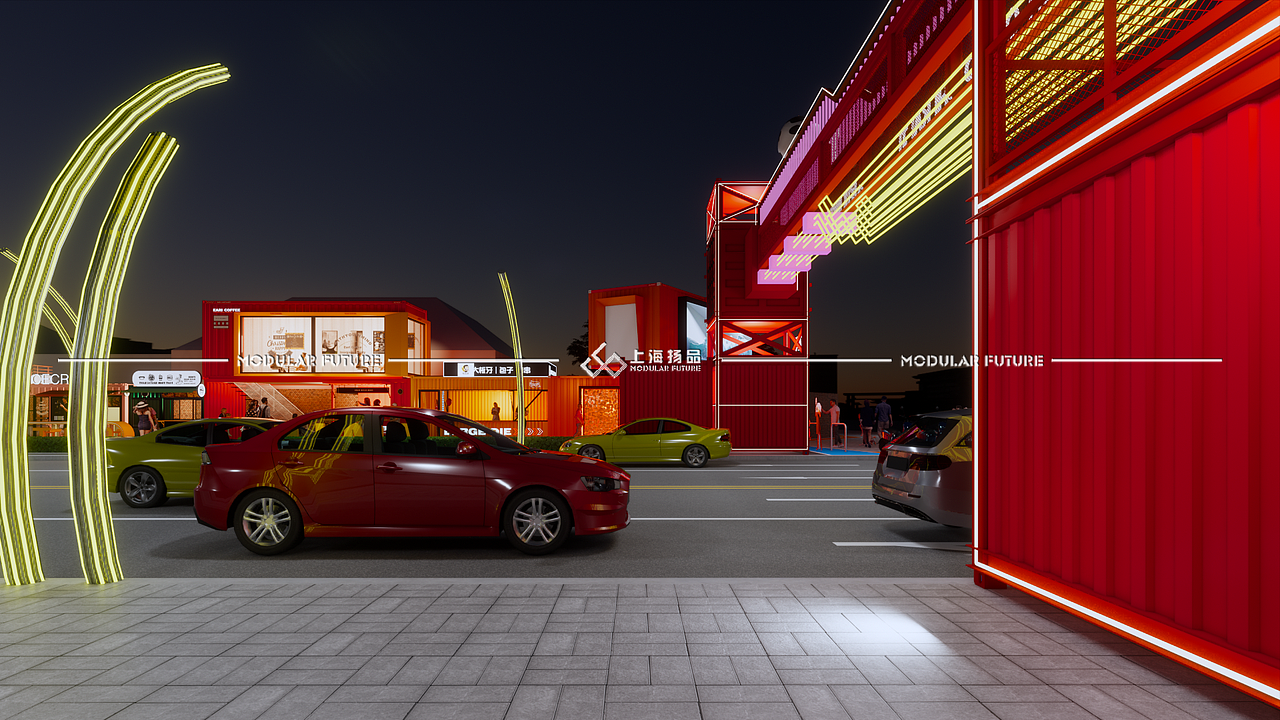 集装箱集市|网红集市设计|网红商业街规划|市集规划（图ZMzY3NzI1Mzcy） - 建筑/空间 - 站酷设计师扬品集装箱定制原创素材 - 站酷ZCOOL
