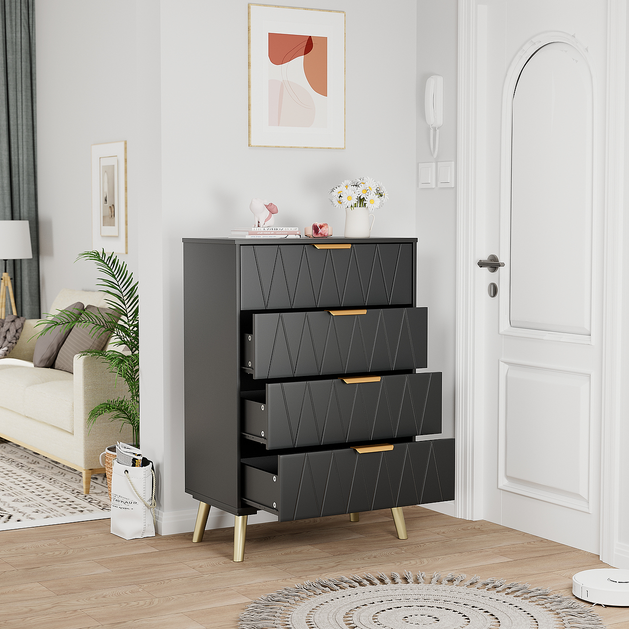 四抽柜建模渲染（图ZMzUxMTUzOTIw） - 产品 - 站酷设计师Wilber创意原创素材 - 站酷ZCOOL