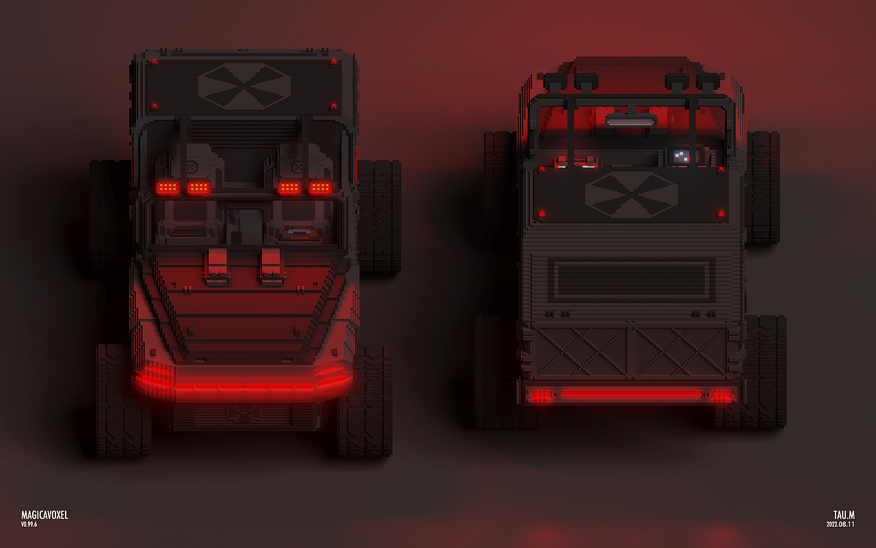 Magicavoxel日常之“Resident Evil”#挑战一张封神#