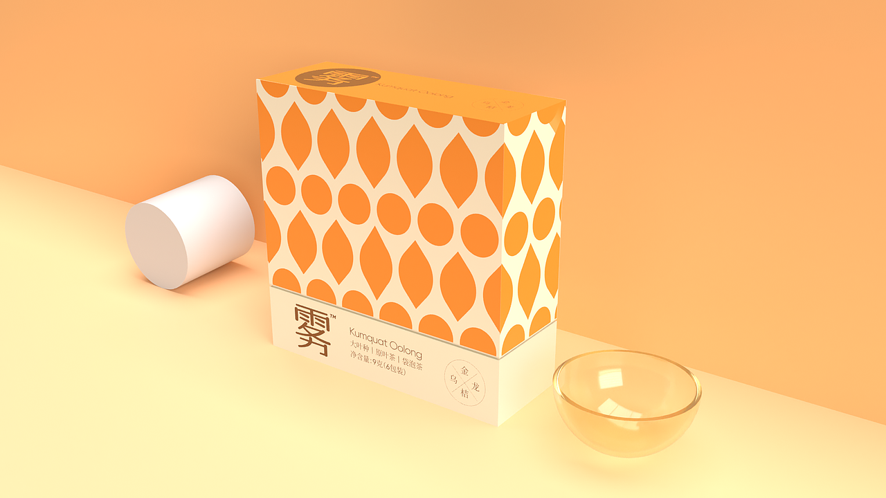 金桔乌龙茶茶叶包装设计案例