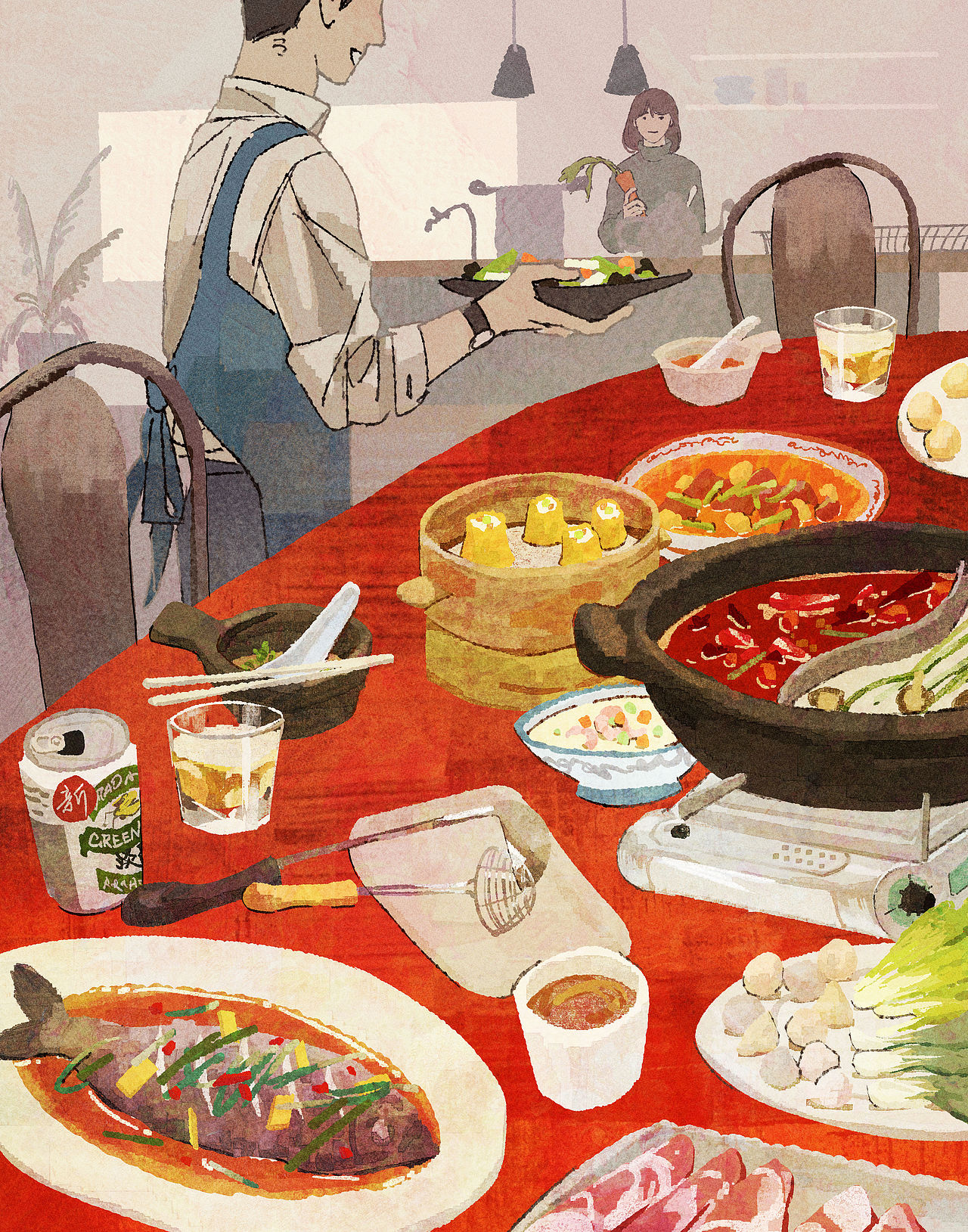 Nimo Jiang: 食物与生活类插画（图ZMzA1NTYxMjU2） - 商业插画 - 站酷设计师飞船重水原创素材 - 站酷ZCOOL