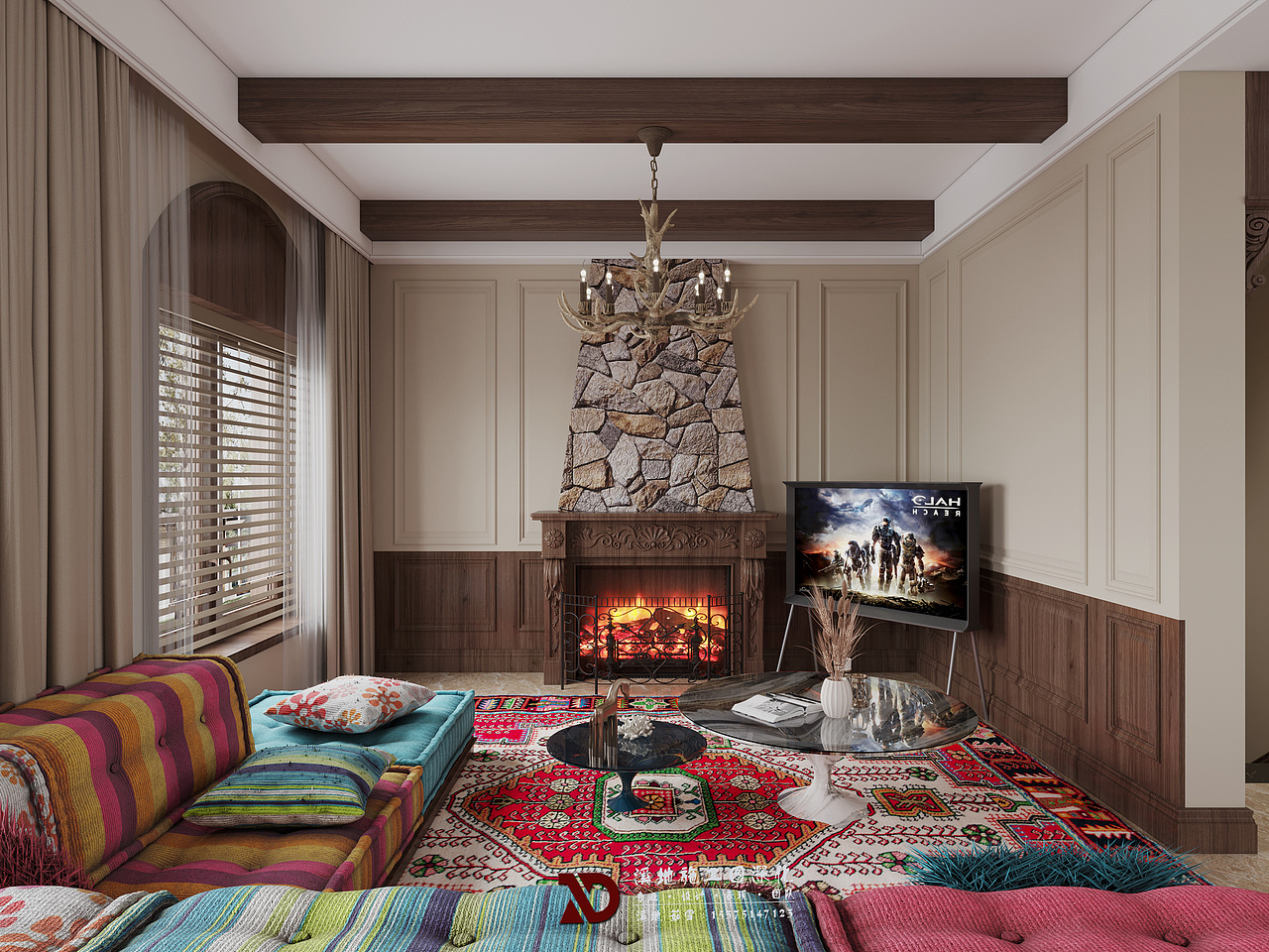 美式复古混搭别墅