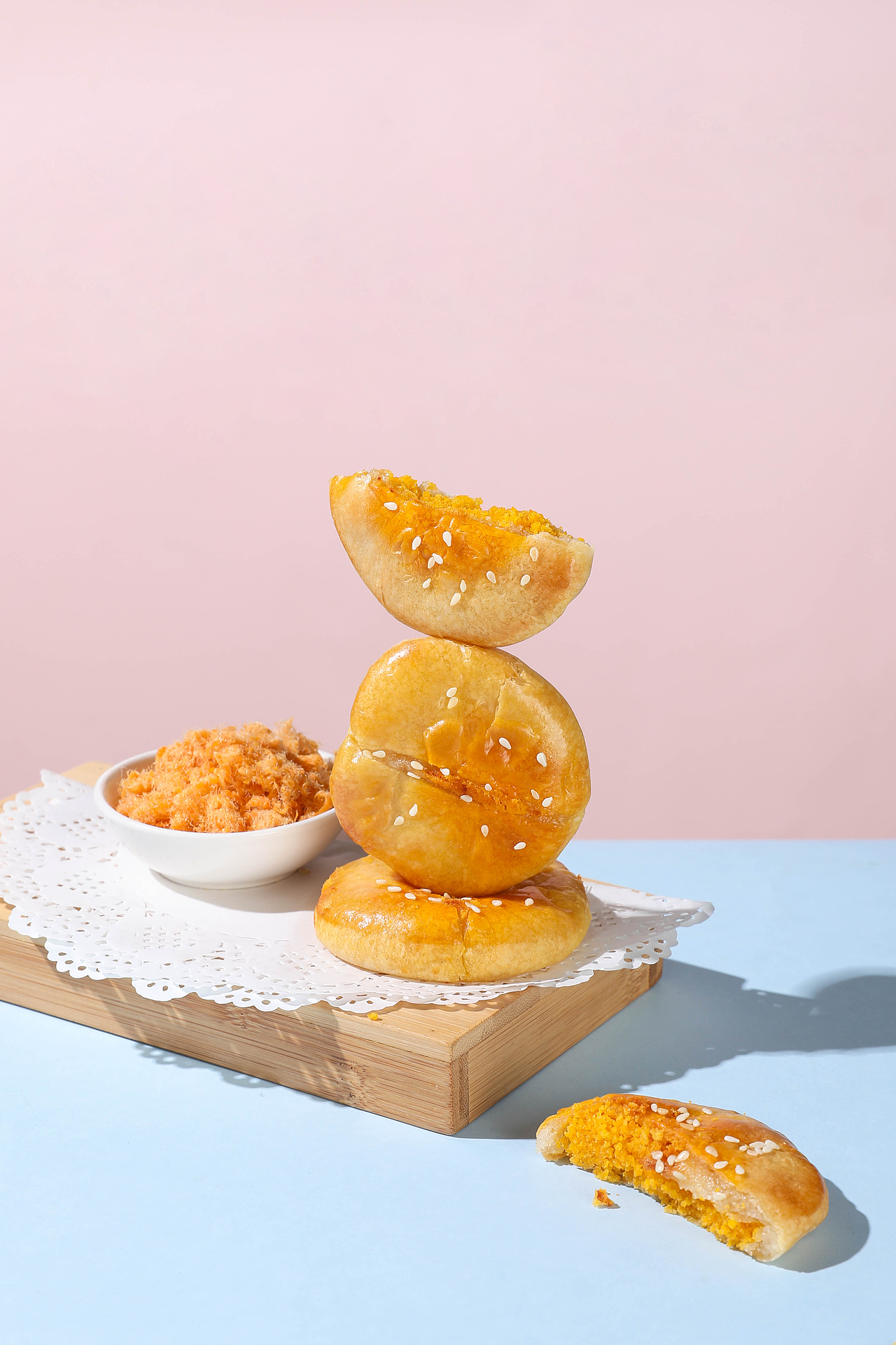 面包 / 土司 / 蛋黄饼拍摄