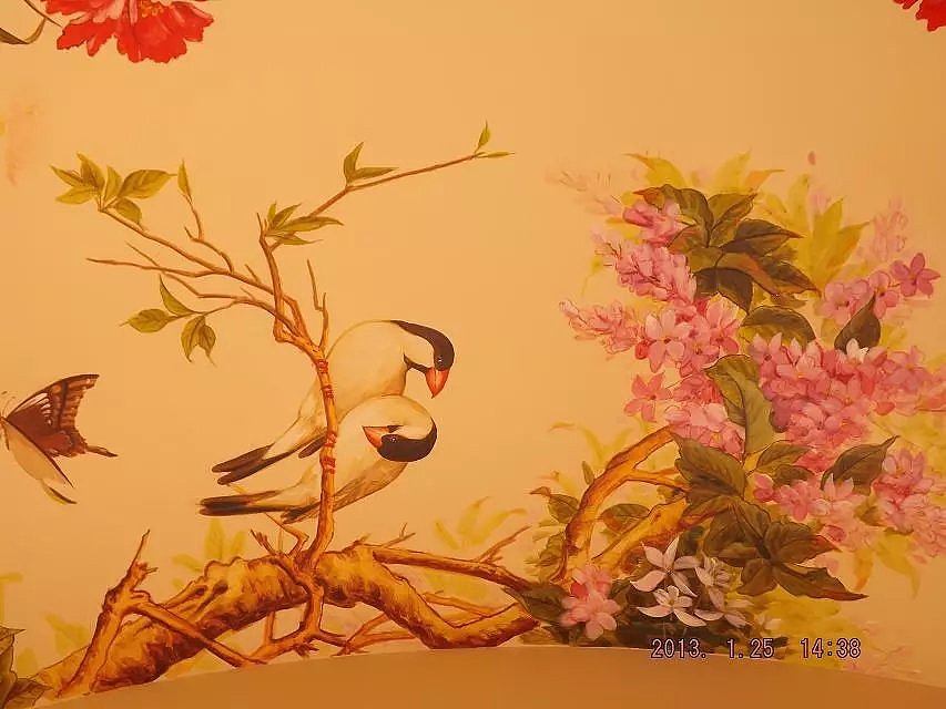 广东 佛山肇庆中山东莞豪宅别墅天花拱廊天花手绘壁画