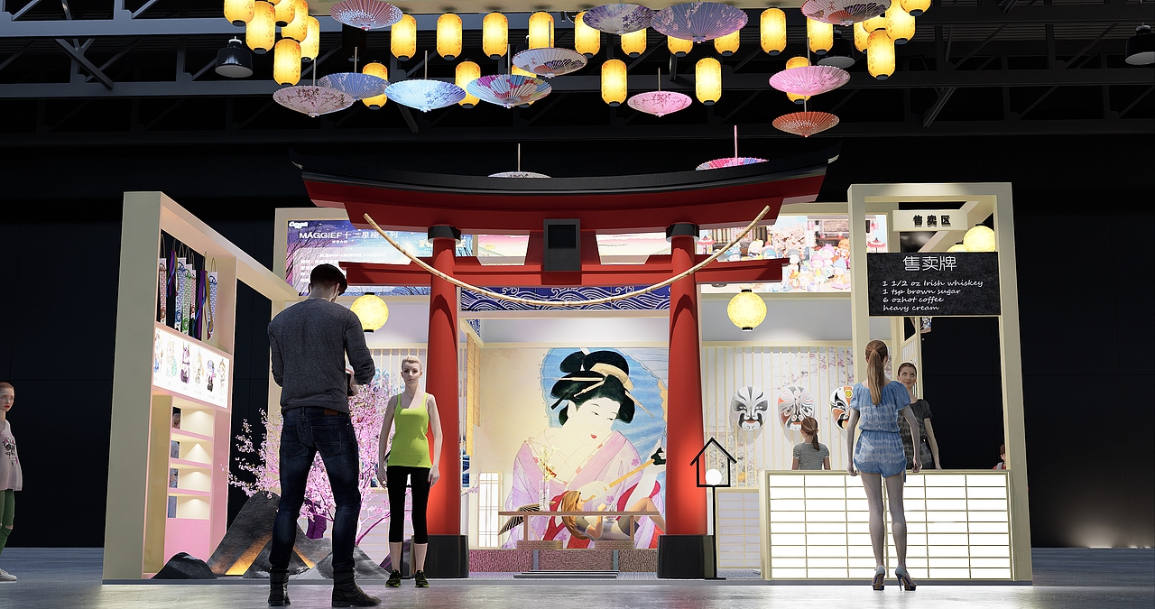 动漫游戏二次元展台（图ZMzEyMjc5NjQ0） - 展陈设计 - 站酷设计师加班狗设计师原创素材 - 站酷ZCOOL