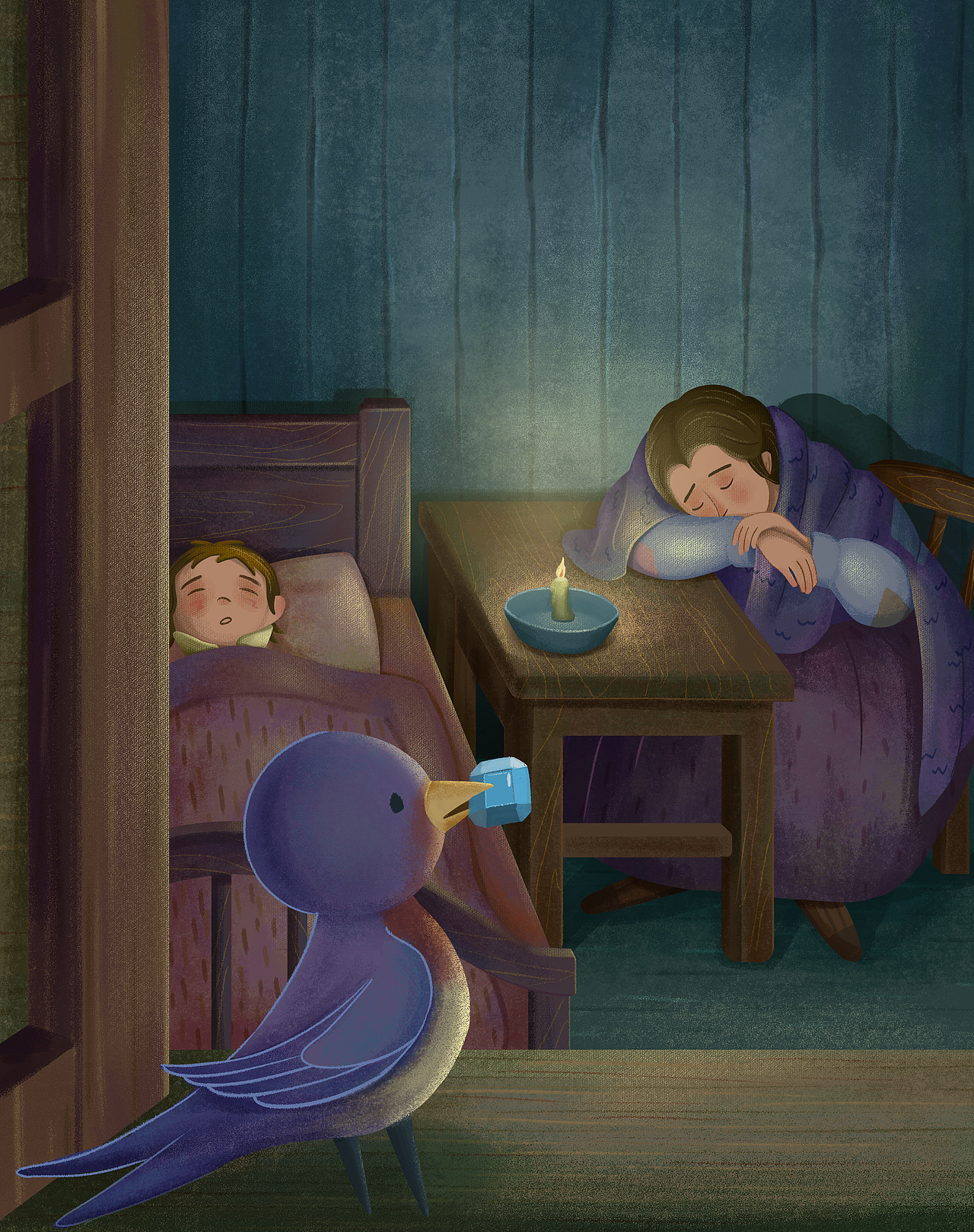 奥斯卡·王尔德《快乐王子》插图