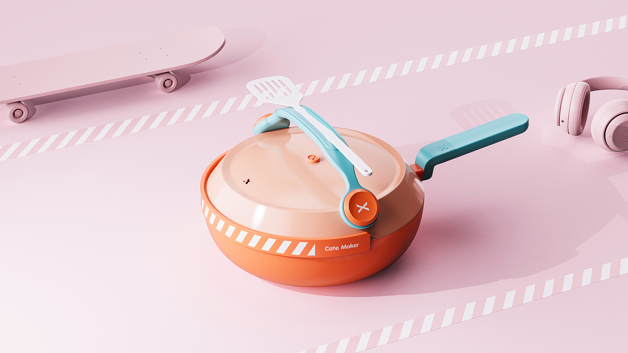 卡特马克 x 瑞德设计|甜甜圈&潮玩主题锅具-产品设计