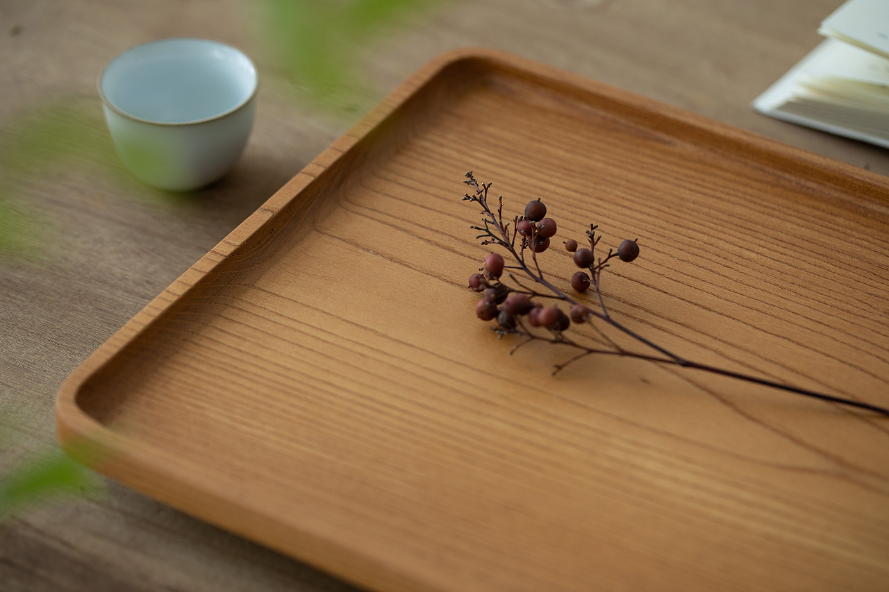 家居摄影-原木托盘拍摄