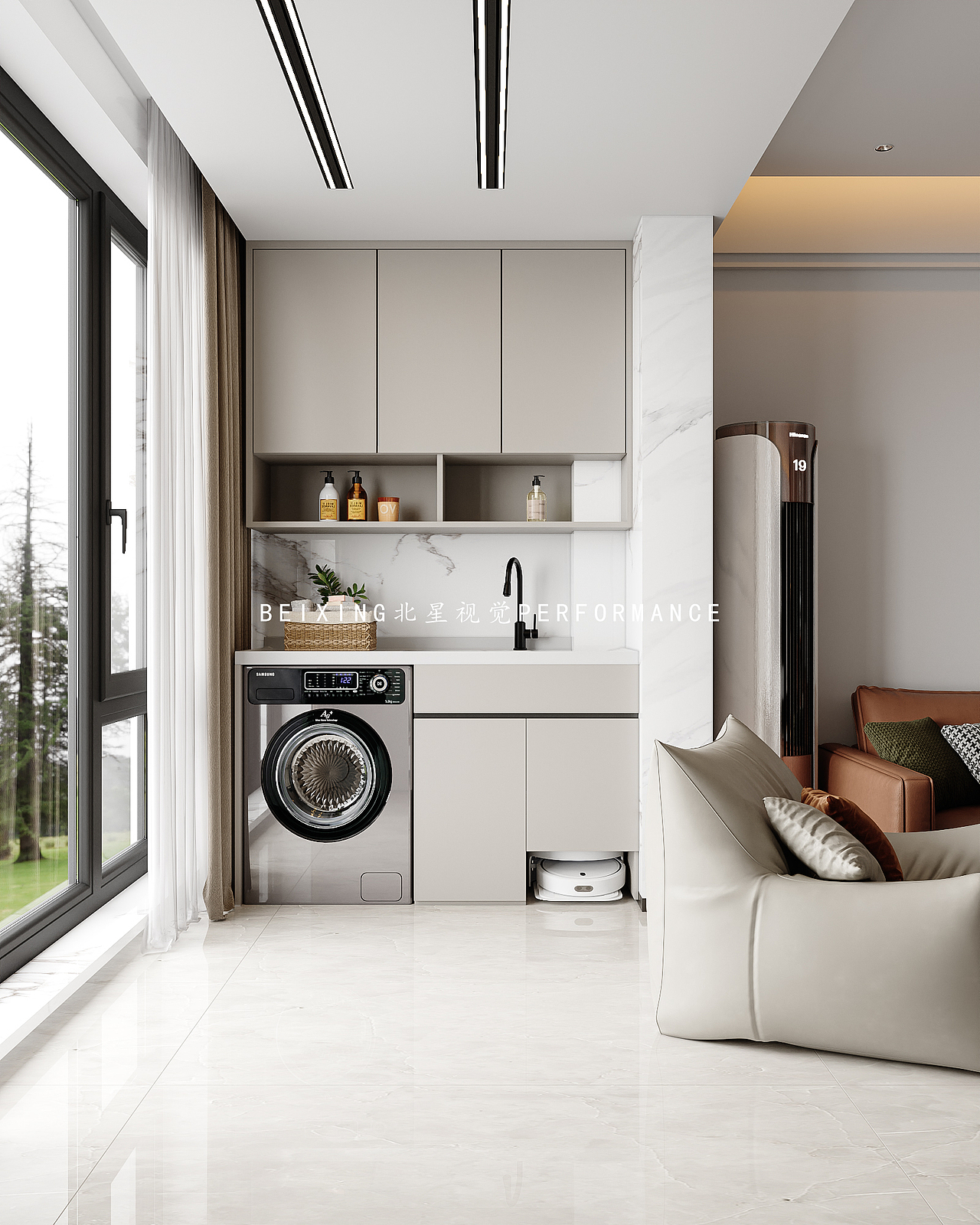 近期渲染||现代客餐厅