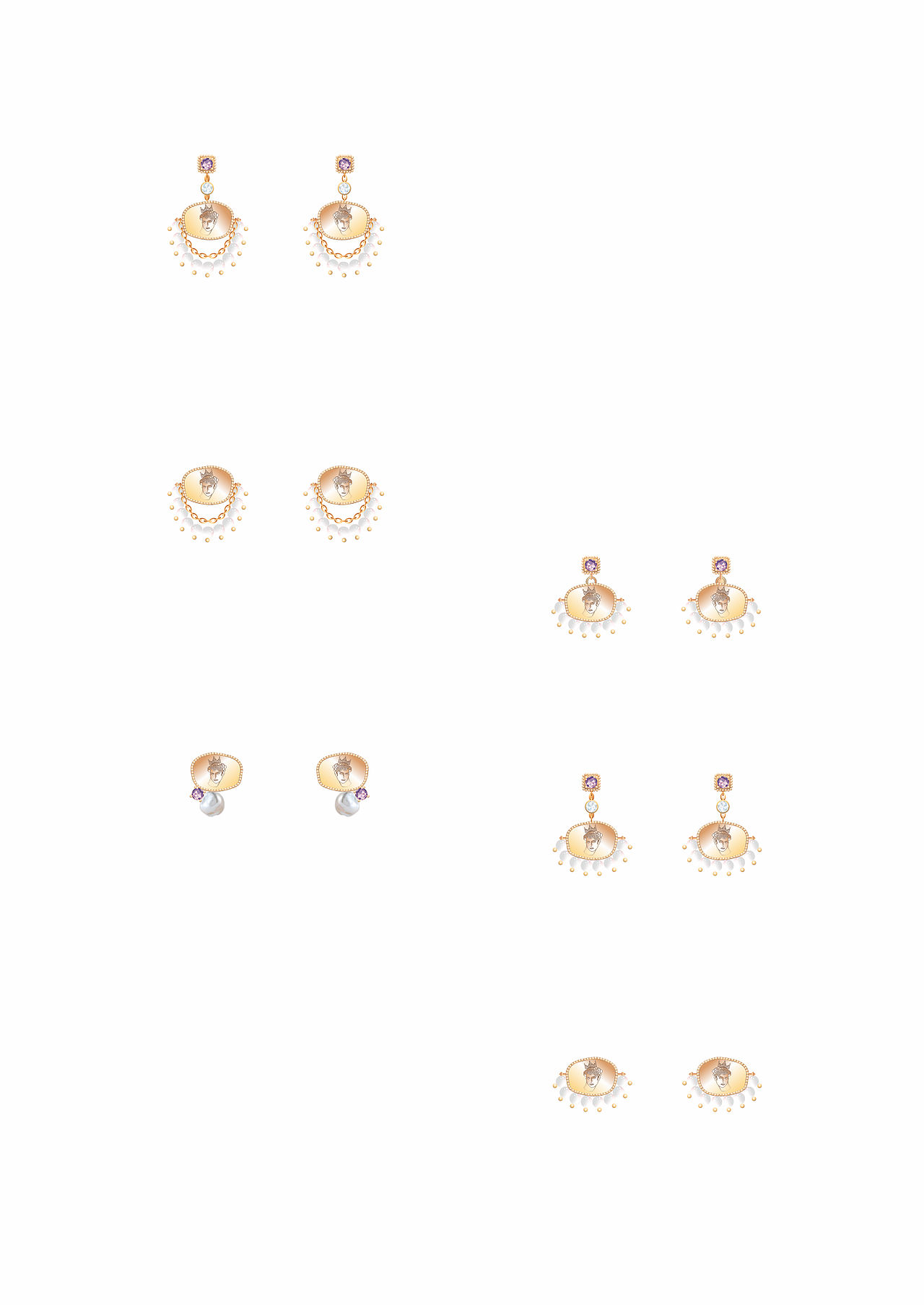 文艺复兴感的复古首饰设计--大卫（图ZMzY1ODU5NjUy） - 首饰设计 - 站酷设计师WW帽子原创素材 - 站酷ZCOOL