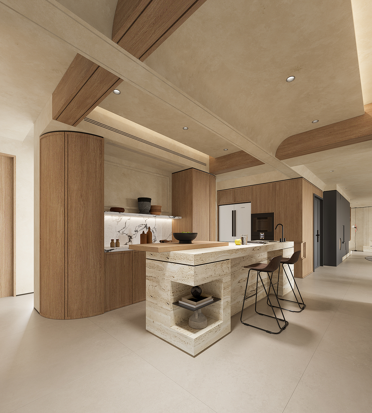 西厨中岛和吧台