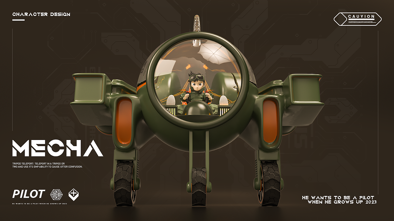 3D卡通形象IP设计丨飞行员丨机甲（图ZMzQ1Njg0NzE2） - 人物/生物 - 站酷设计师树懒C4D原创素材 - 站酷ZCOOL