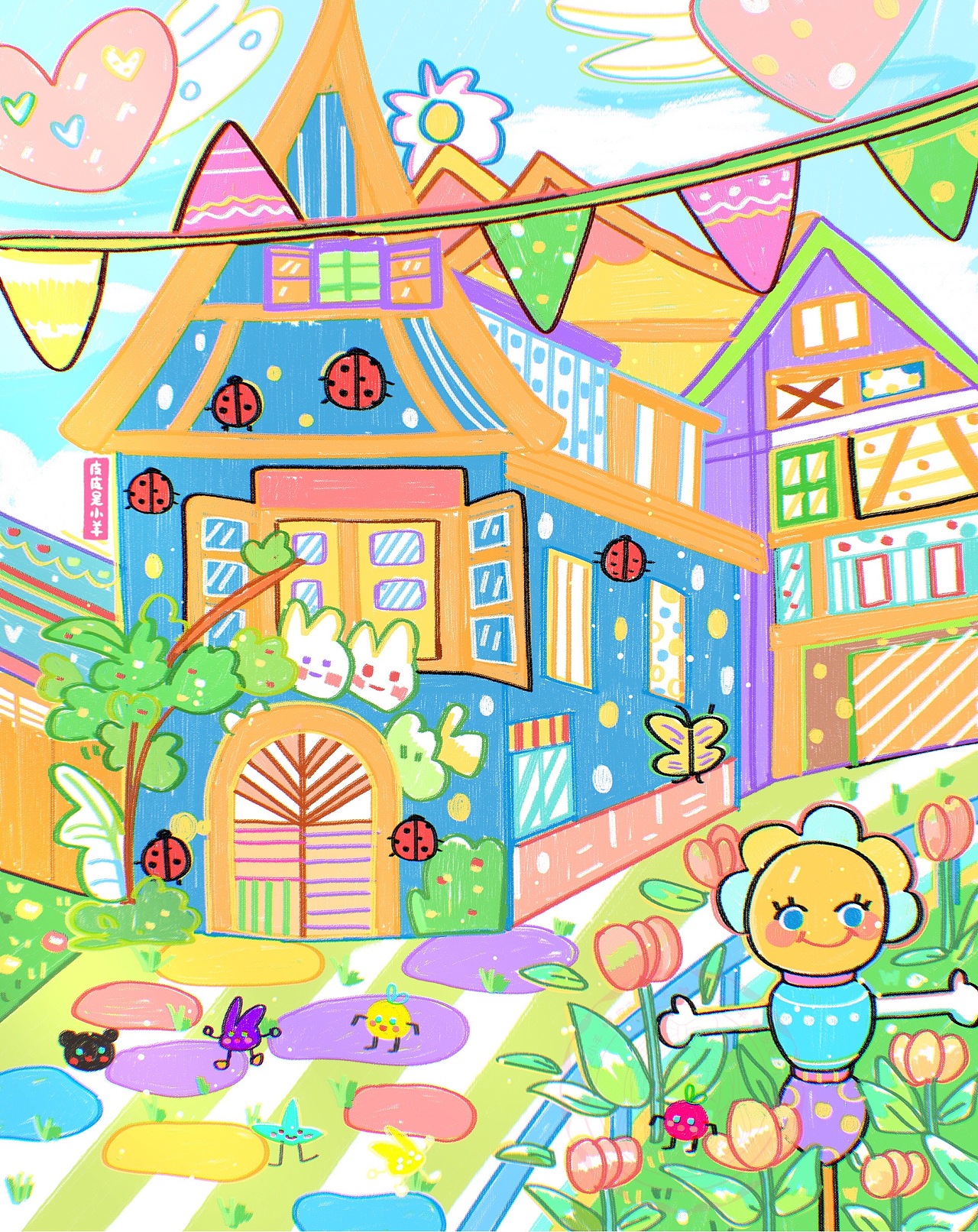 涂鸦风格插画合集（图ZMzQzNTc1NjEy） - 创作习作 - 站酷设计师皮皮是小羊原创素材 - 站酷ZCOOL