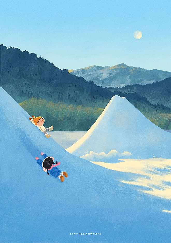 有我陪你长大/60天色彩速涂（图ZMzA0NzYzNzE2） - 创作习作 - 站酷设计师豆丁洋原创素材 - 站酷ZCOOL