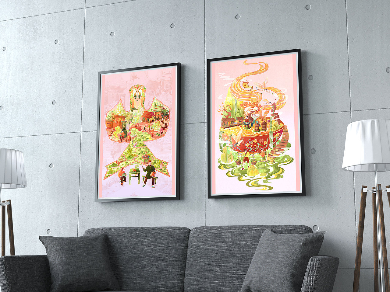 近期插画合集02-05（图ZMzAwNjQ4ODcy） - 商业插画 - 站酷设计师向阳的西瓜原创素材 - 站酷ZCOOL