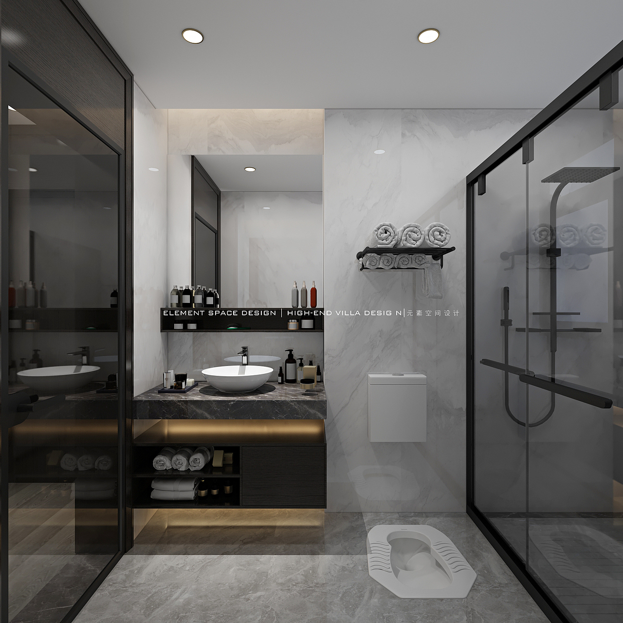 【元素表现】--现代黑白灰风格空间表现