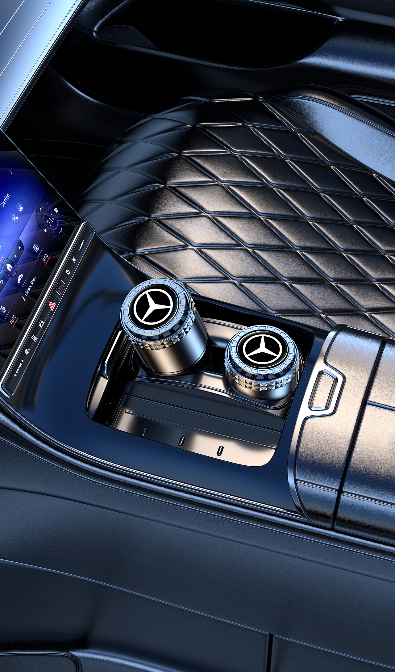 车载香薰内饰渲染练习II