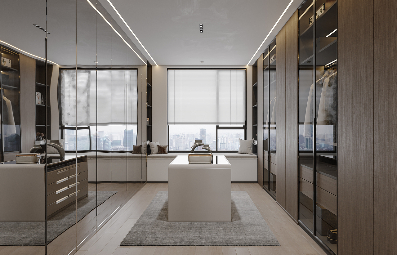 绘感视觉设计——意式现代风格大平层设计案例（图ZMzI0MDcyMTI4） - 家装设计 - 站酷设计师时间像庸医原创素材 - 站酷ZCOOL