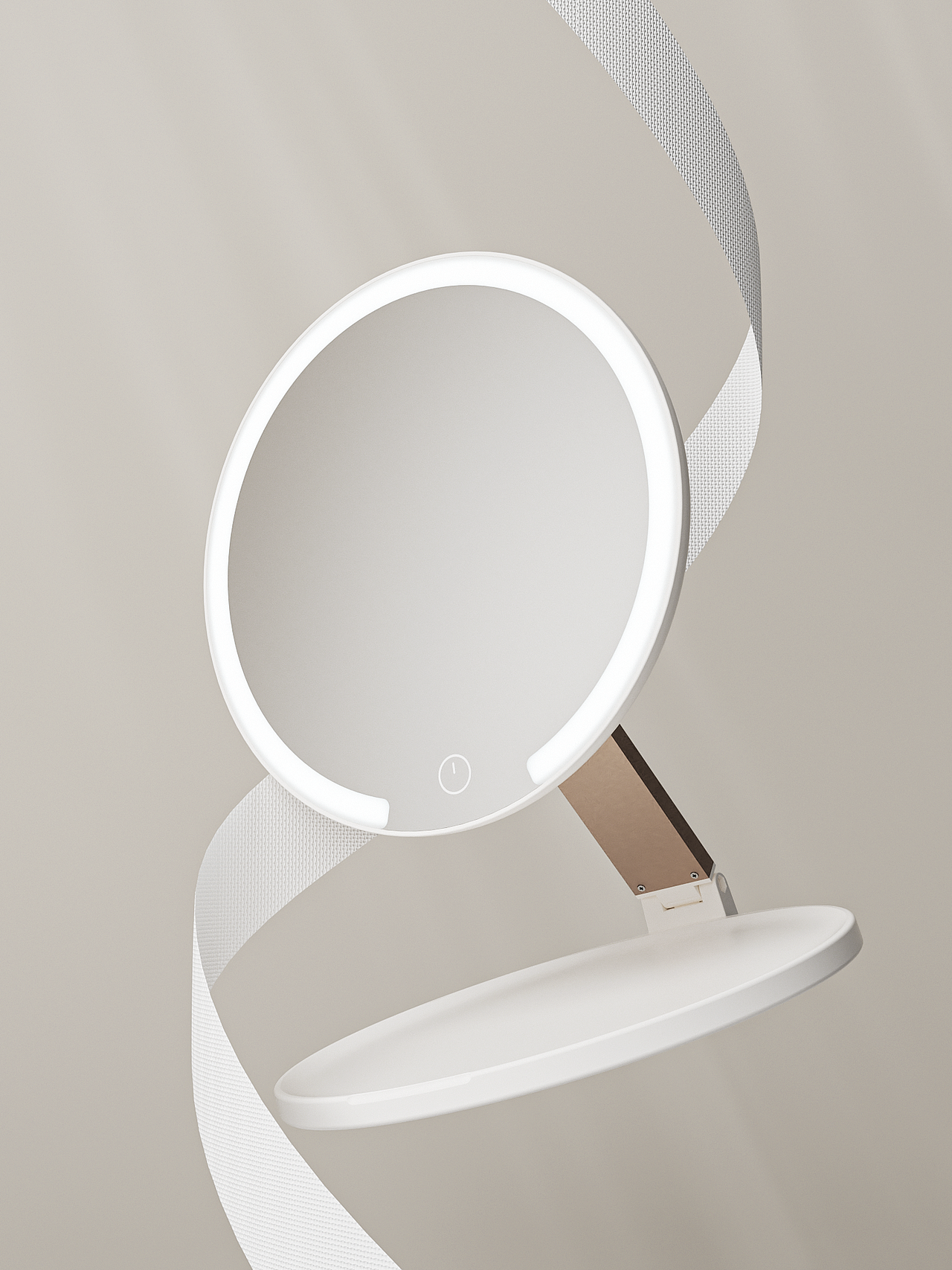 清清美研究所丨折叠LED美妆镜