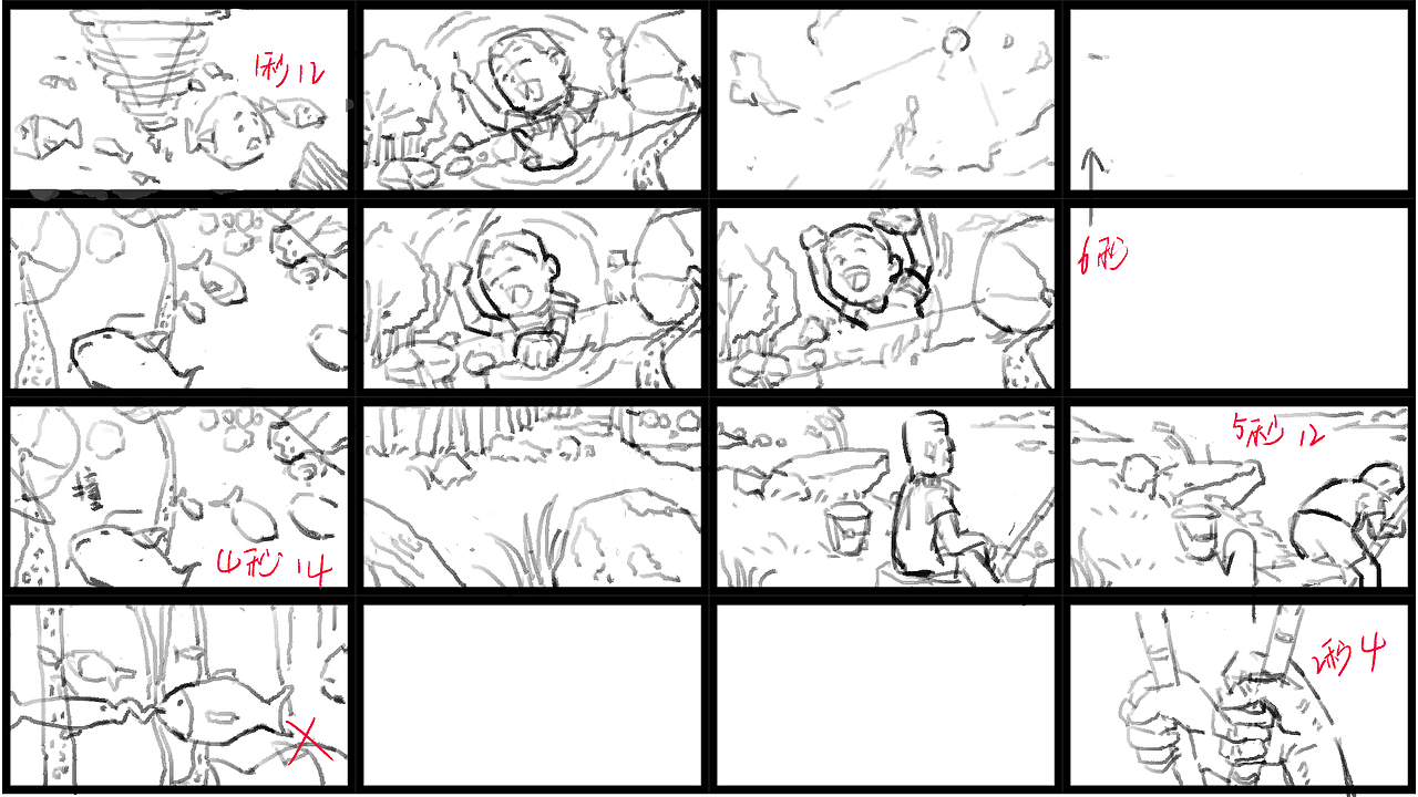 个人动画《夏天》分镜（图ZMzYxNzY4NzYw） - 设定/分镜 - 站酷设计师知一认一原创素材 - 站酷ZCOOL