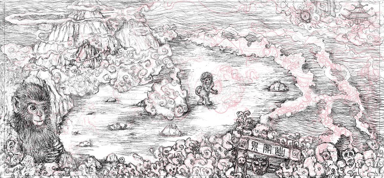 关于西游记的插画毕设（图ZMzAzNjYyODI0） - 创作习作 - 站酷设计师ADAYYYY原创素材 - 站酷ZCOOL