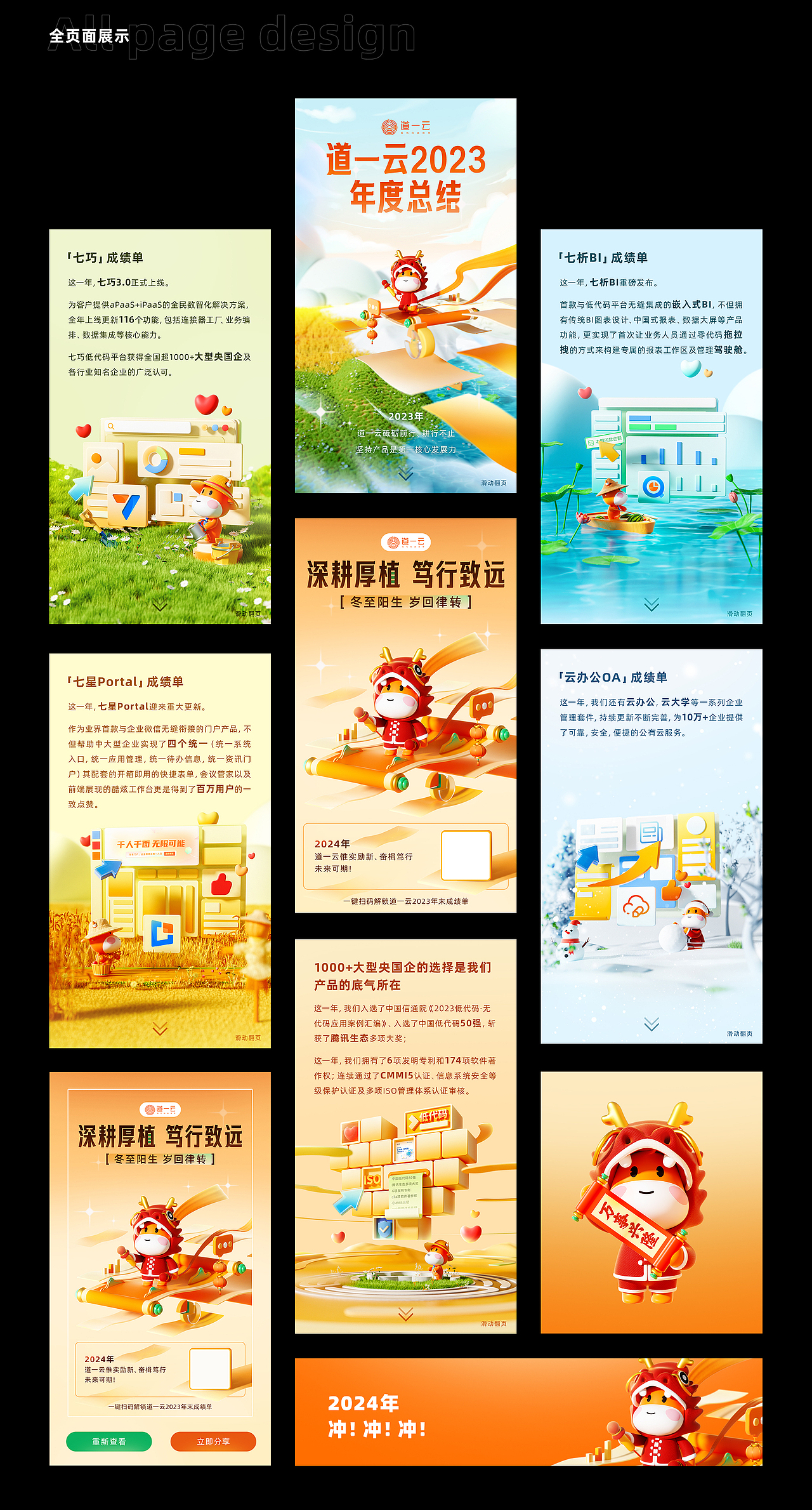 道一云2023年末成绩单（图ZMzYxMjc2NDE2） - 运营设计 - 站酷设计师曹大佐原创素材 - 站酷ZCOOL