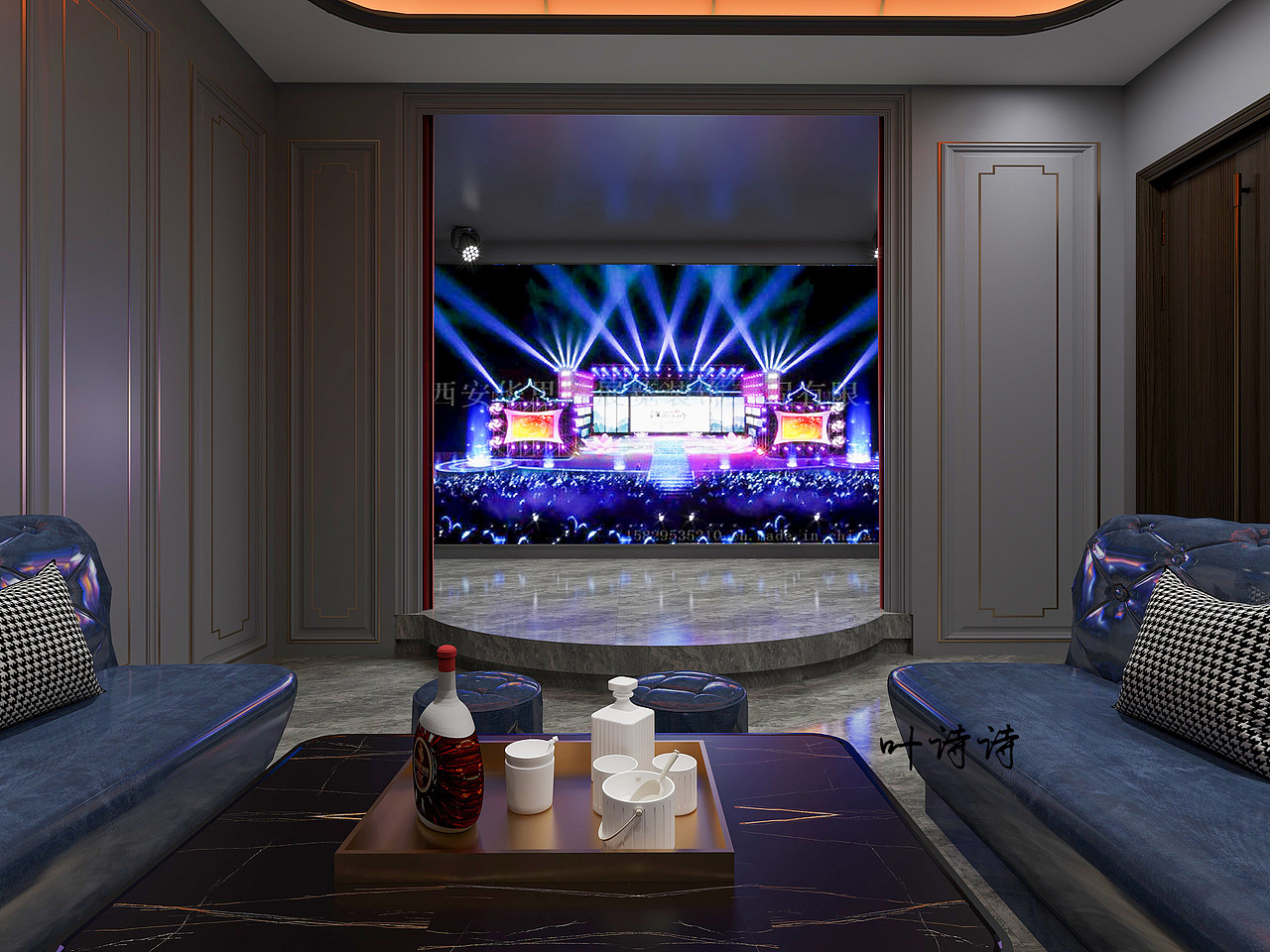 商业空间|商业会所KTV设计（图ZMzU4NDAzNzc2） - 商业空间设计 - 站酷设计师诗诗18156079928原创素材 - 站酷ZCOOL
