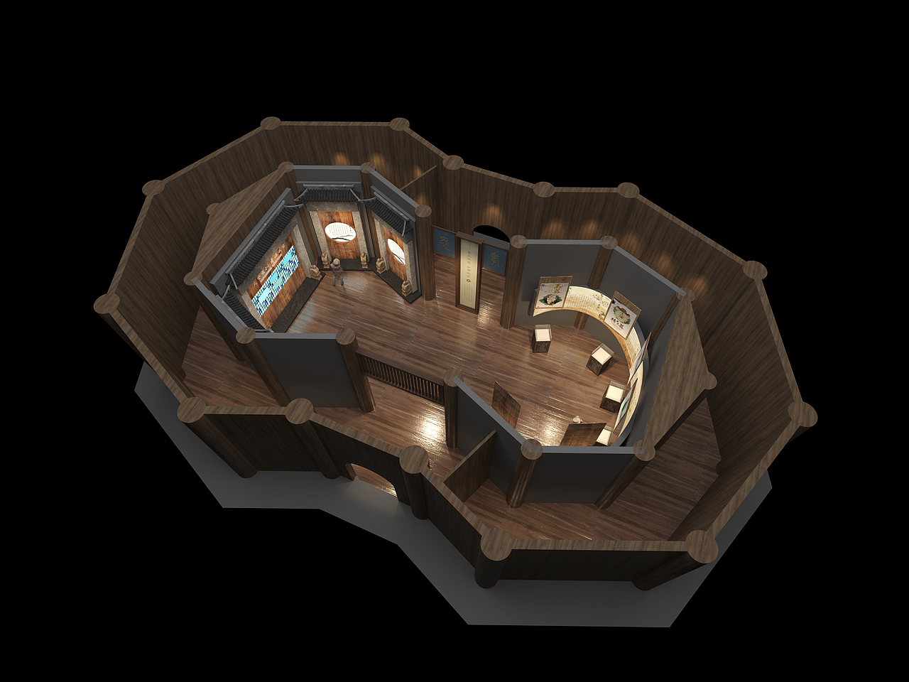 某双子塔展陈设计方案(图ZMzU2NTA3NDA0) - 建筑/空间 - 站酷设计师展览逻辑喵原创素材 - 站酷ZCOOL