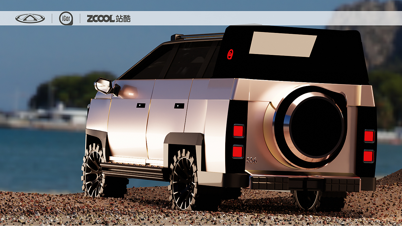 iCar纯电硬派S56新车外观设计